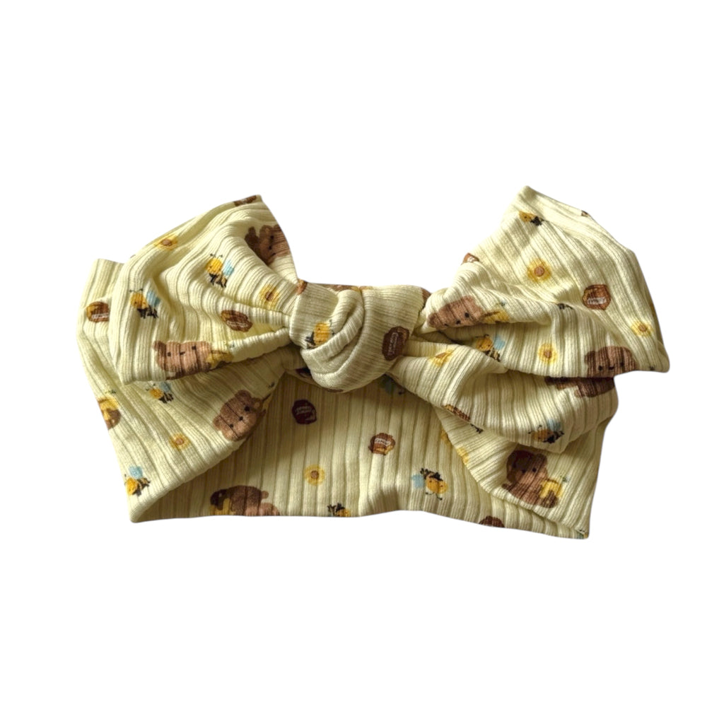 Honey Bear Bow/Beanie