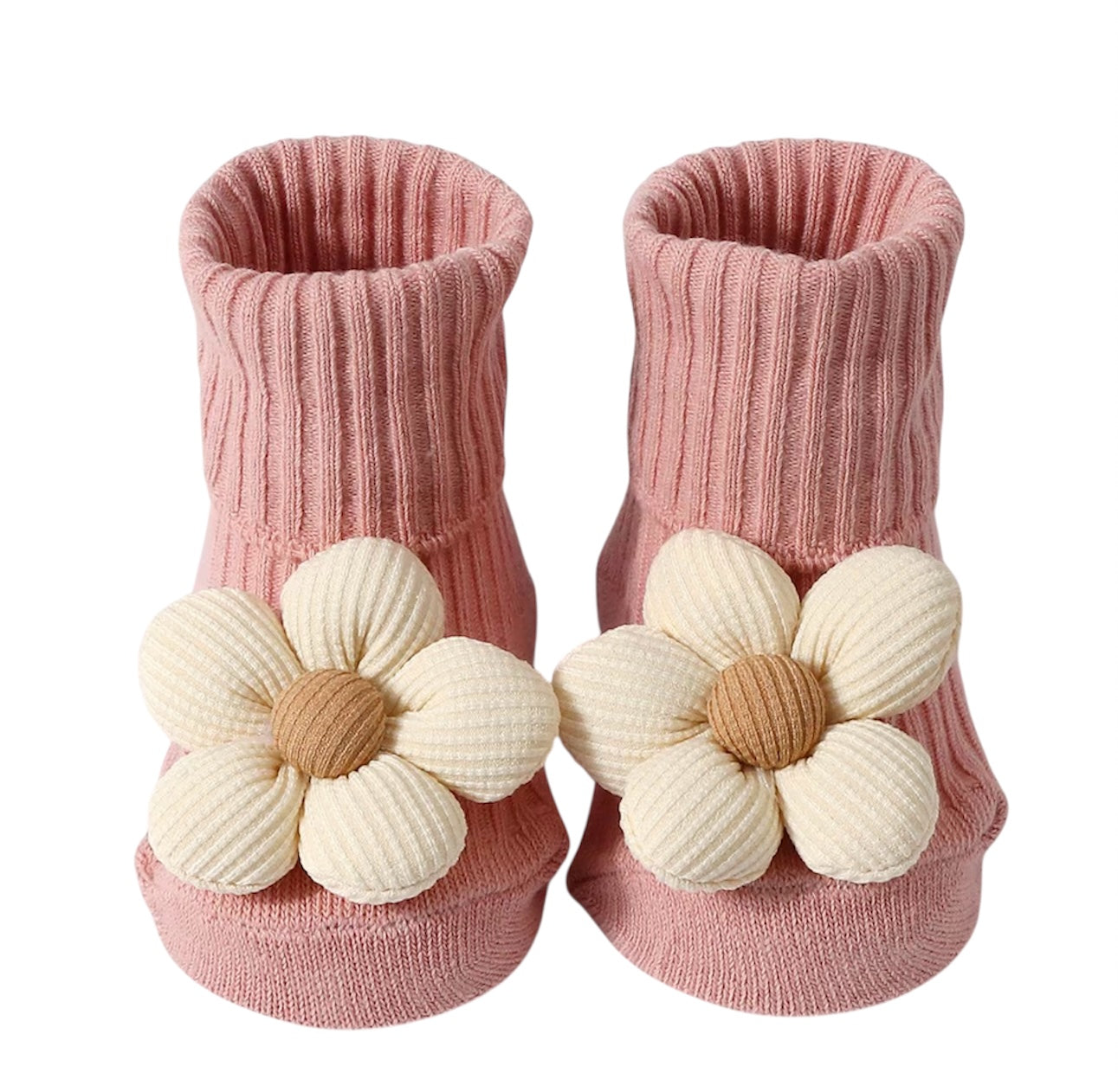 Pink Blossom Baby Socks