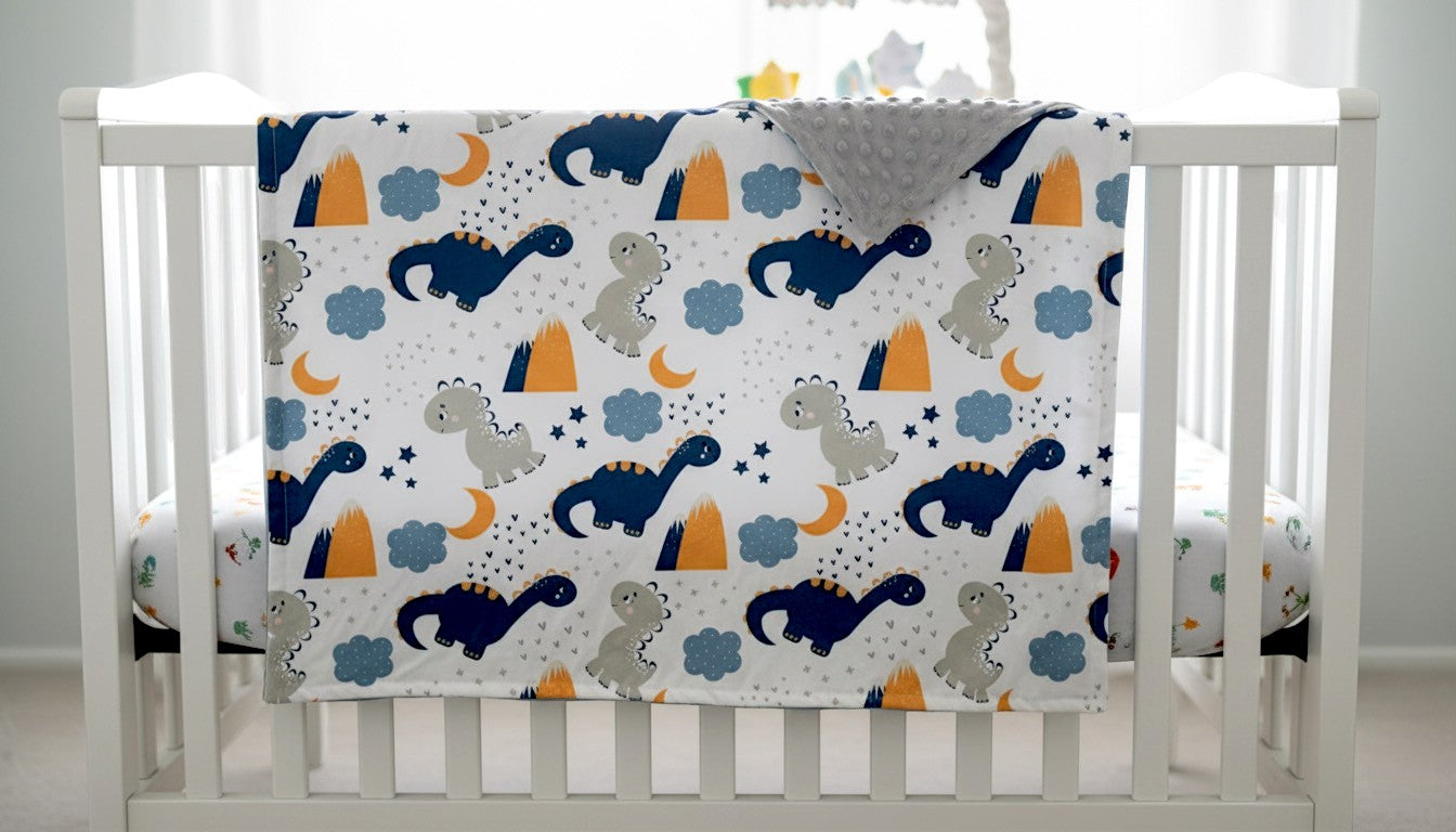Dino-Mite Minky Dot Blanket