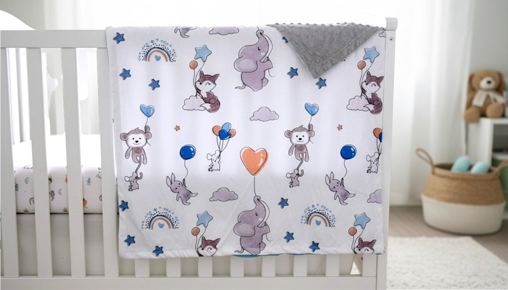 Dreamy Sky Minky Dot Blanket