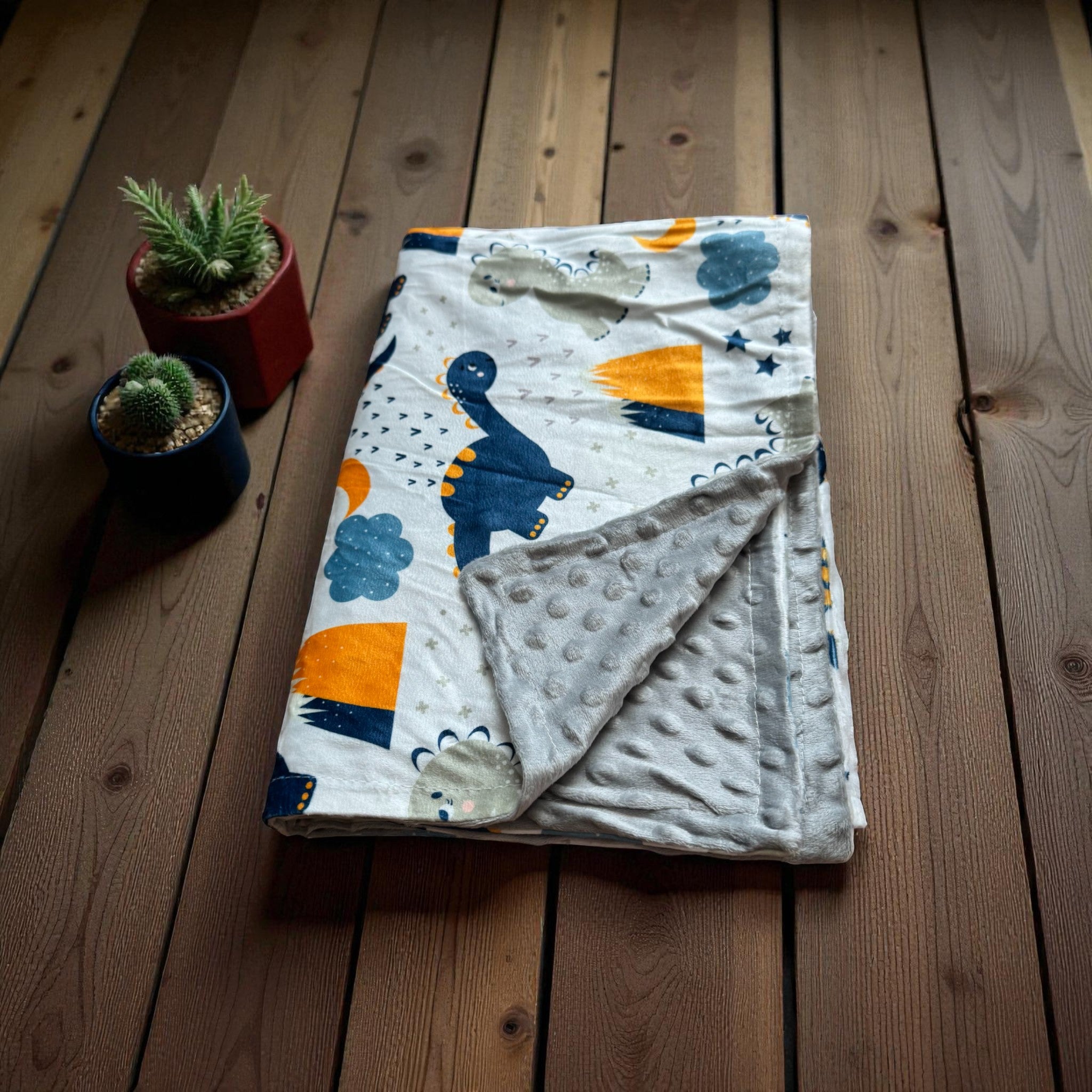 Dino-Mite Minky Dot Blanket