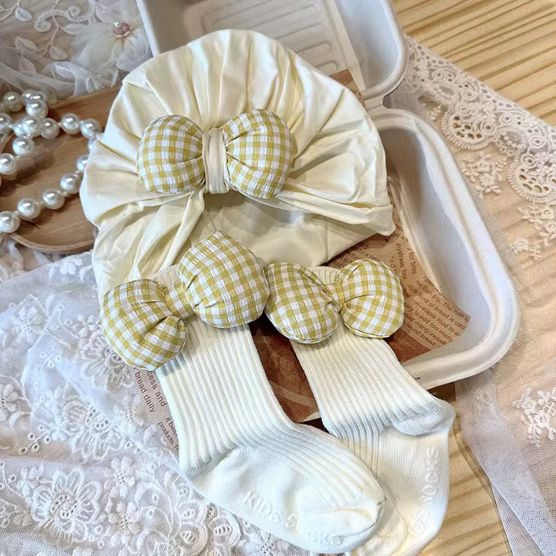 Lovely Cream Gingham Set