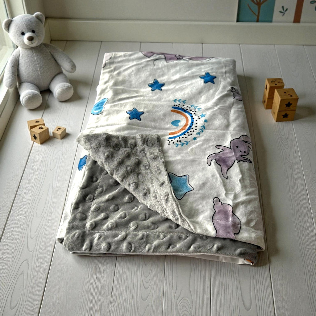 Dreamy Sky Minky Dot Blanket