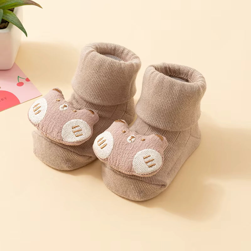 Little Brown Bear Baby Socks