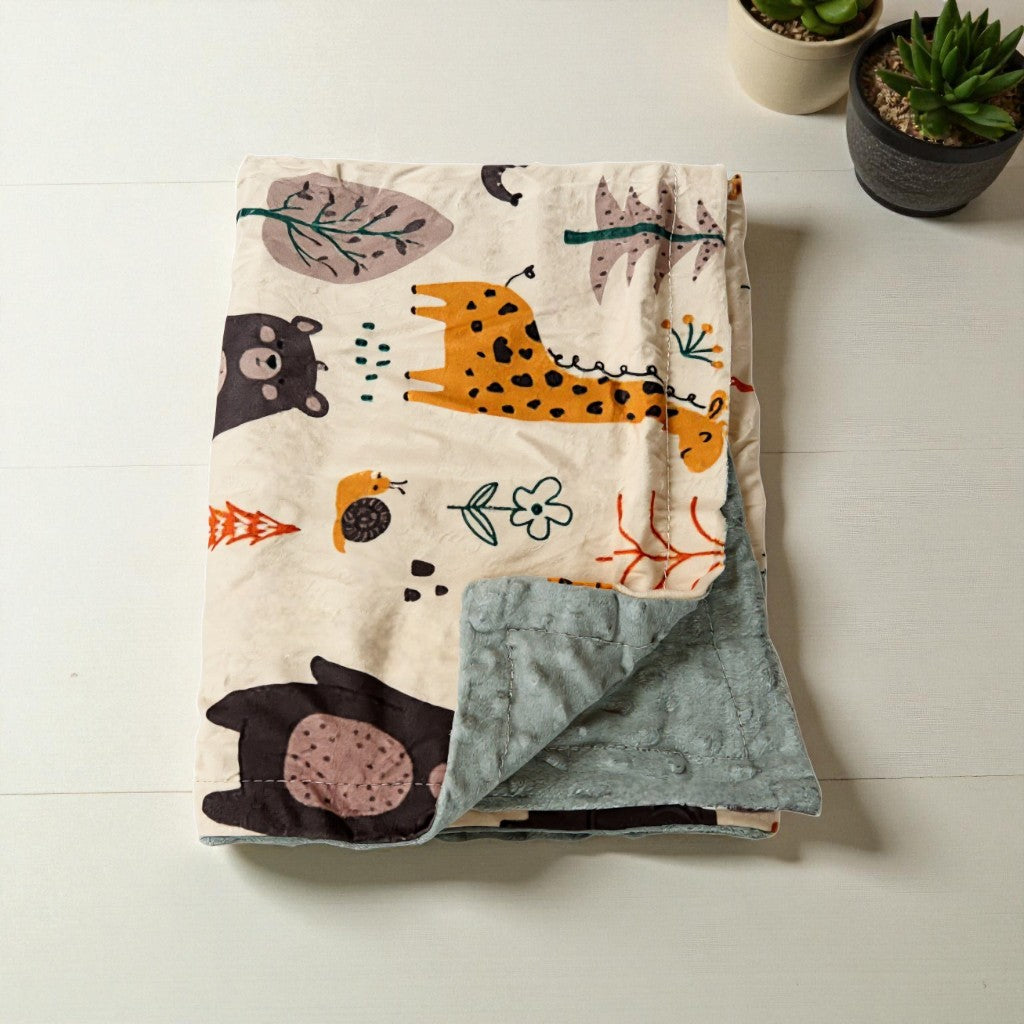 The Wild Snuggle Minky Dot Blanket